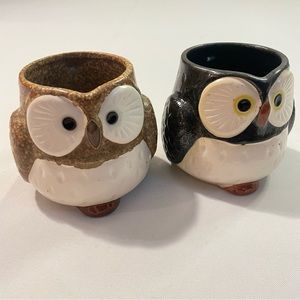 Owl Ceramic Mugs Lot of (2)